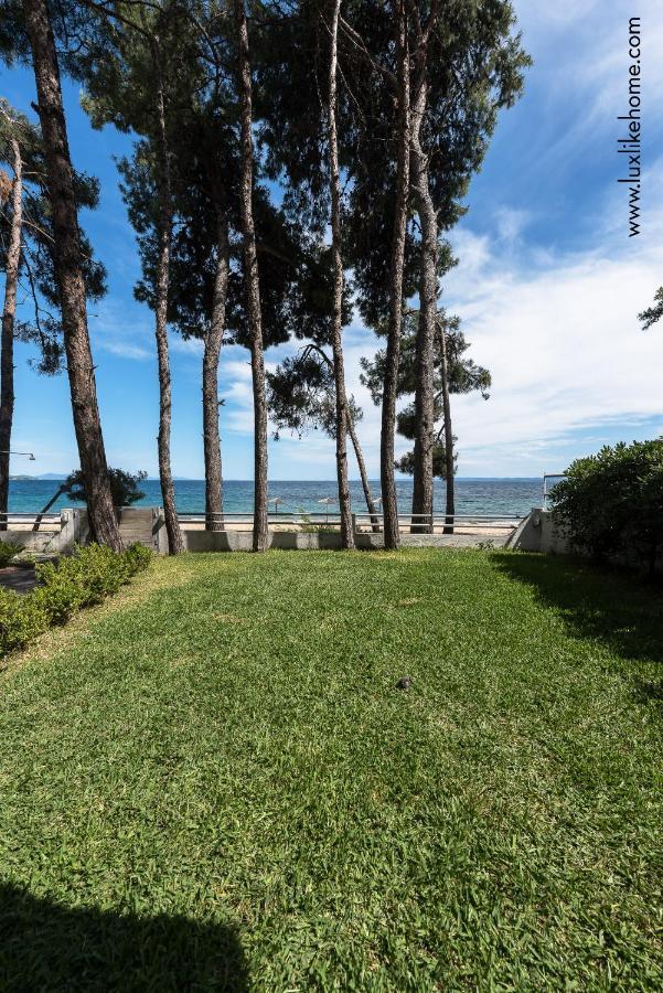 #Luxlikehome - Mediterranee Beachfront Summer House Kalyves Polygyrou Exterior foto